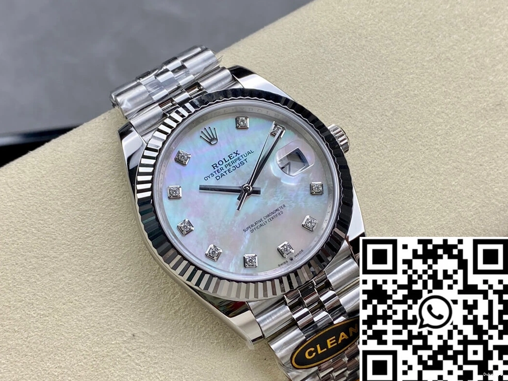 Clean M126334-0020 Datejust Mother-of-pearl Rolex Factory Dial 0115